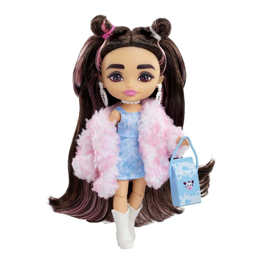 Barbie Extra Minis Muñeca Chamarra Peluda de Vaca Best Price