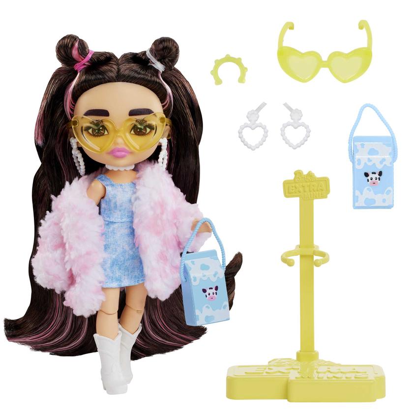 Barbie Extra Minis Muñeca Chamarra Peluda de Vaca Best Price