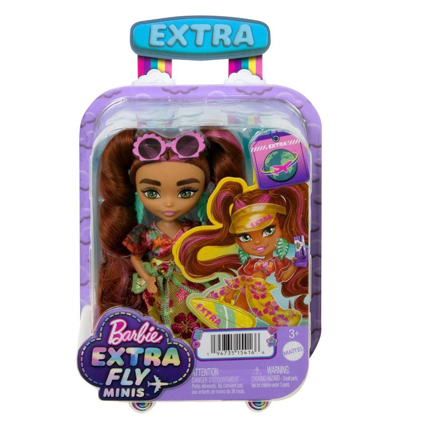 Barbie Extra Minis Travel Doll With Beach Fashion, Barbie Extra Fly High Quality