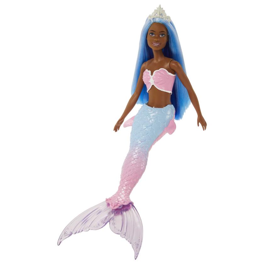 Barbie Fantasía Muñeca Sirena Aleta Azul Free shipping