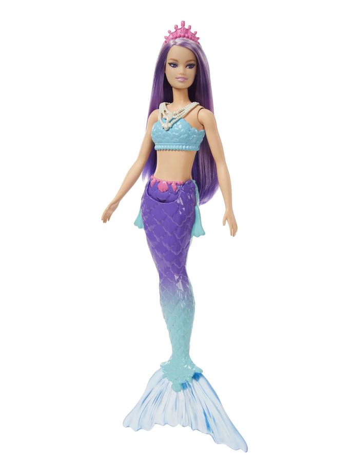 Barbie Fantasía Muñeca Sirena Aleta Morada Best Buy