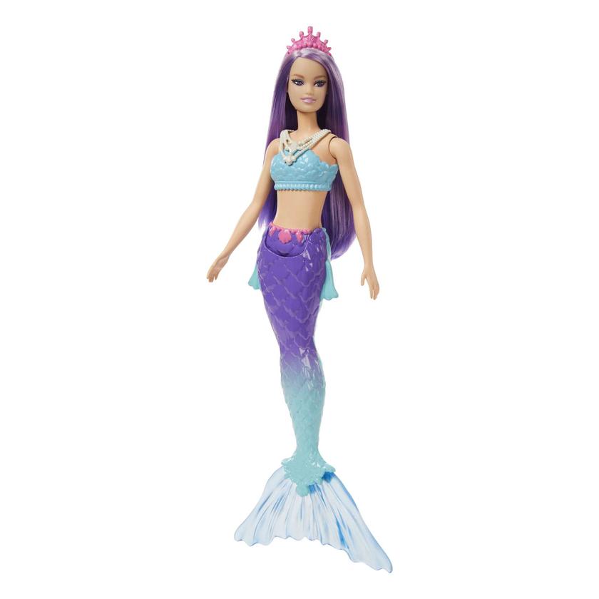 Barbie Fantasía Muñeca Sirena Aleta Morada Best Buy