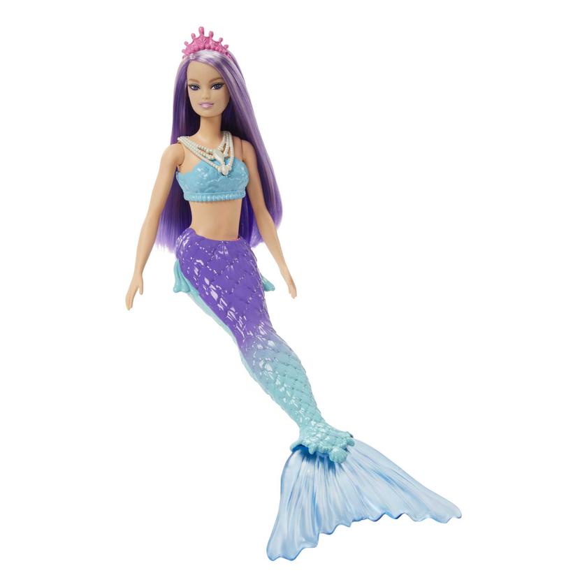 Barbie Fantasía Muñeca Sirena Aleta Morada Best Buy