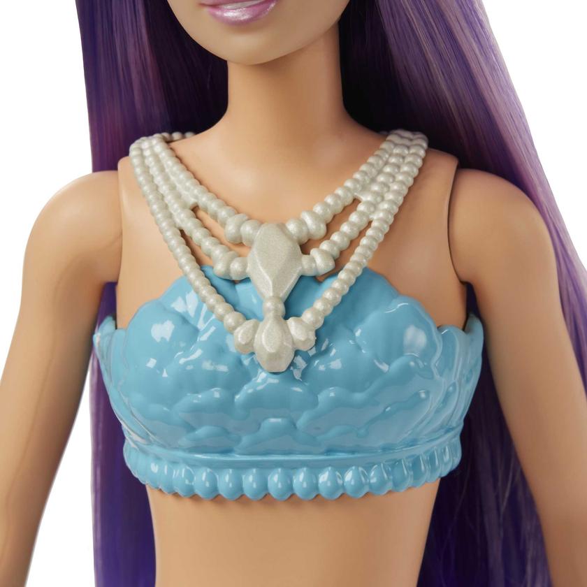 Barbie Fantasía Muñeca Sirena Aleta Morada Best Buy