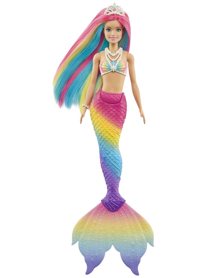 Barbie Fantasía Muñeca Sirena Arcoíris Mágico On Sale