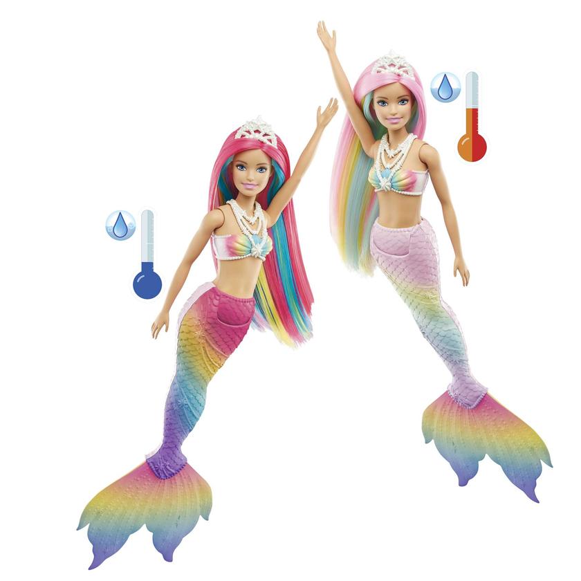 Barbie Fantasía Muñeca Sirena Arcoíris Mágico On Sale