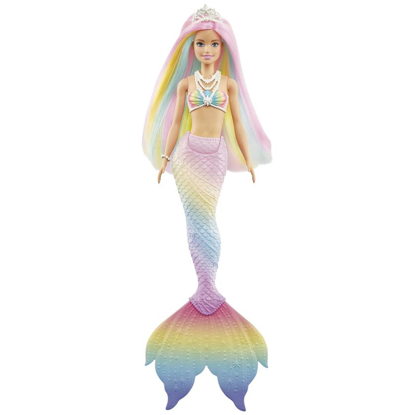 Barbie Fantasía Muñeca Sirena Arcoíris Mágico On Sale