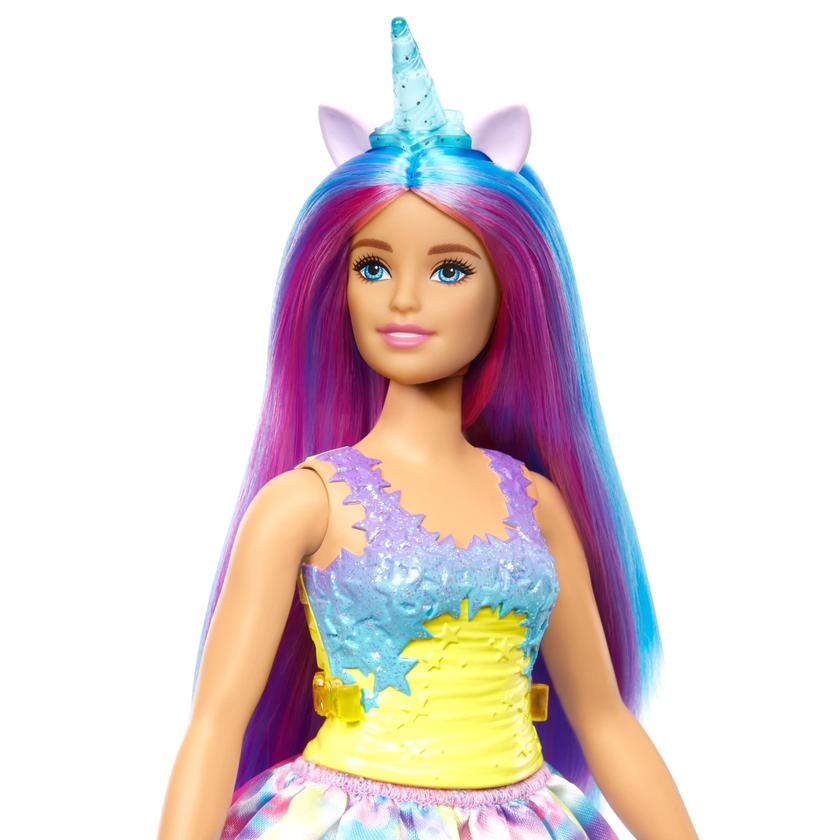 Barbie Fantasía Muñeca Unicornio Cuerno Azul Best Seller