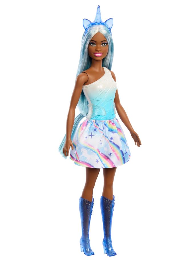 Barbie Fantasía Muñeca Unicornio Falda de Ensueño Azul High Quality