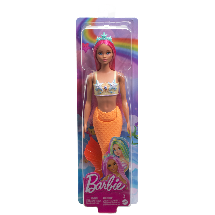 Barbie Fantasia Boneca Sereia com Cabelo Roxo Same Day Delivery