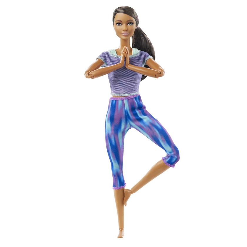 Barbie Fashion & Beauty Boneca Made to Move Ioga com Conjunto Azul e Roxo Best Price