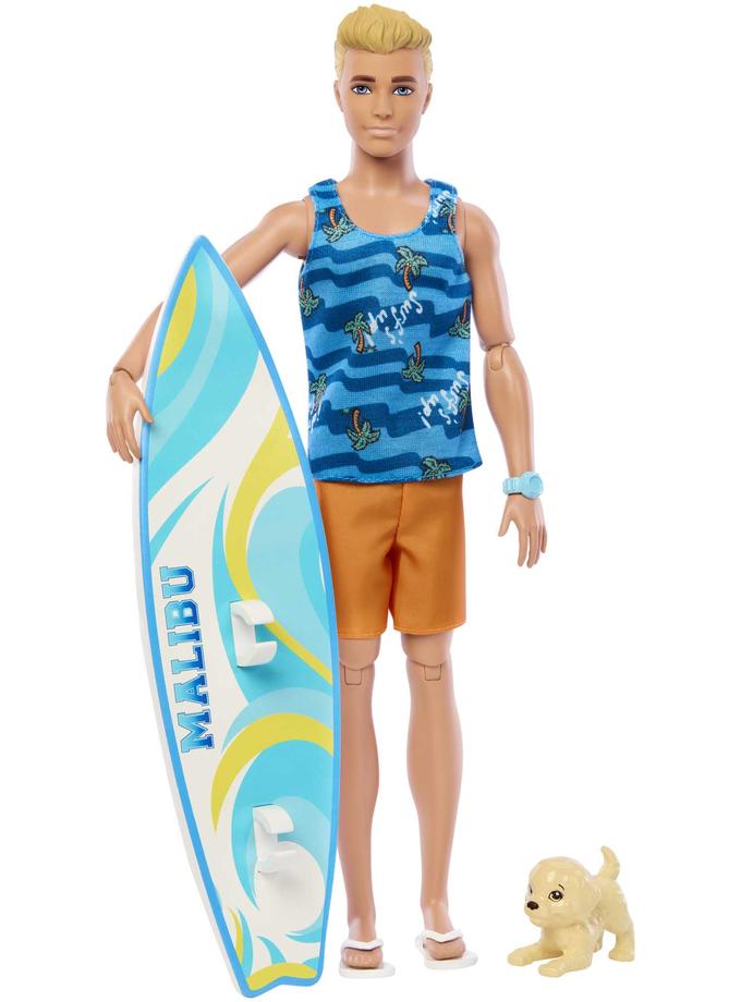 Barbie Fashion & Beauty Boneco Ken Dia do Surf Free shipping