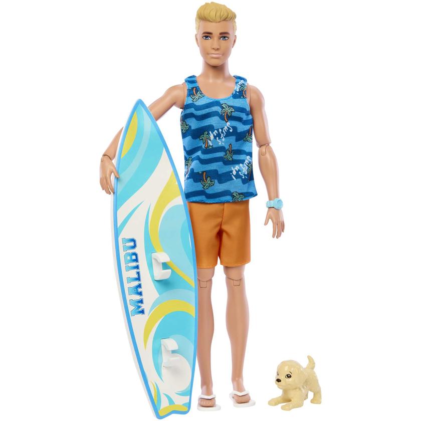 Barbie Fashion & Beauty Boneco Ken Dia do Surf Free shipping