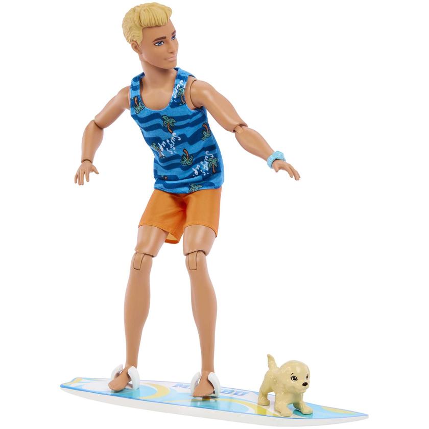 Barbie Fashion & Beauty Boneco Ken Dia do Surf Free shipping