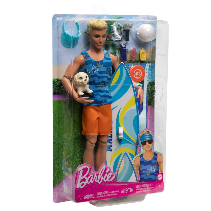 Barbie Fashion & Beauty Boneco Ken Dia do Surf Free shipping