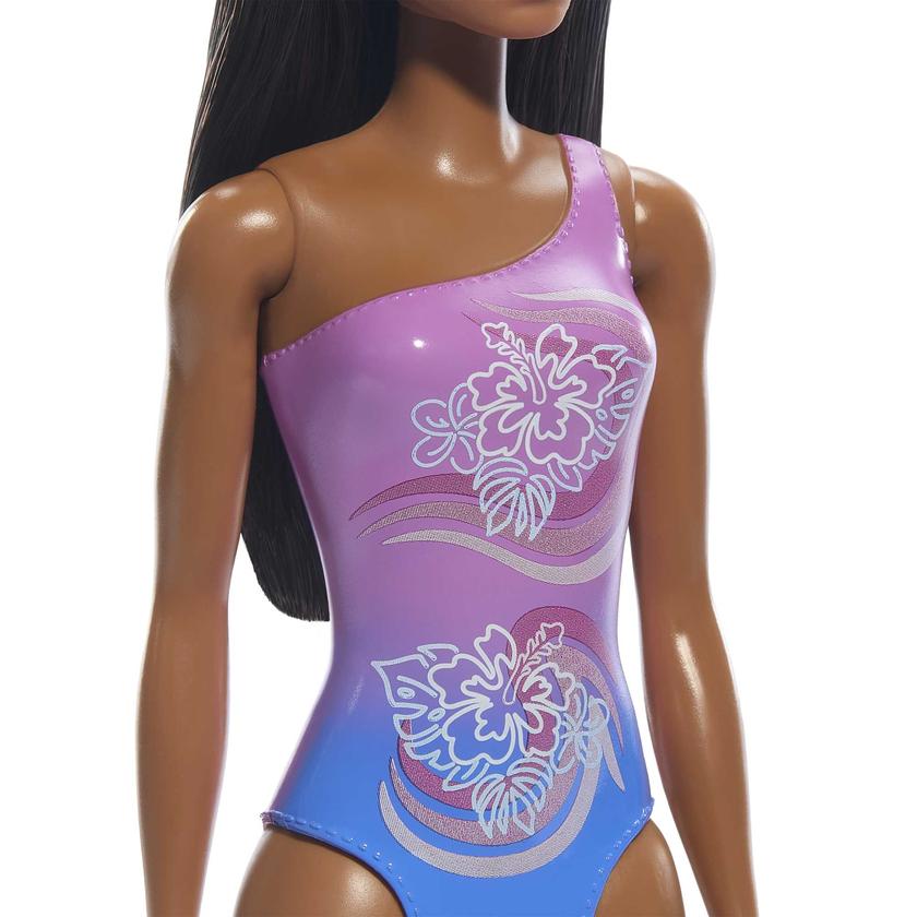 Barbie Fashion & Beauty Muñeca Playa con Traje de Baño Morado Best Price