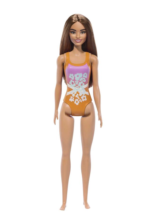 Barbie Fashion & Beauty Muñeca Playa con Traje de Baño Naranja Best Price