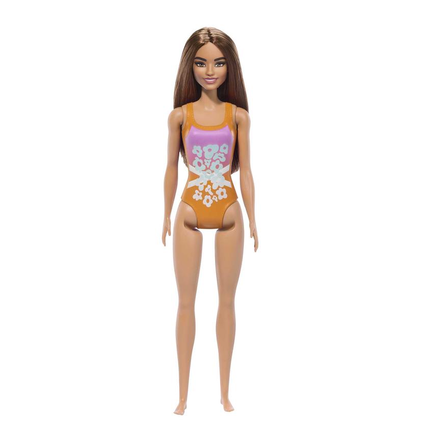 Barbie Fashion & Beauty Muñeca Playa con Traje de Baño Naranja Best Price