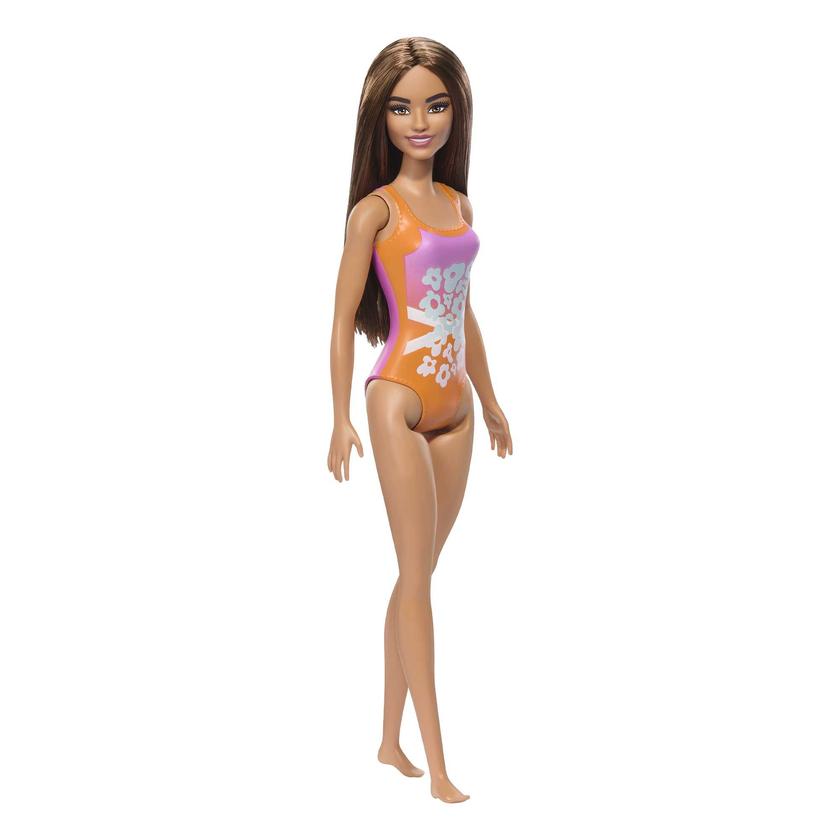 Barbie Fashion & Beauty Muñeca Playa con Traje de Baño Naranja Best Price