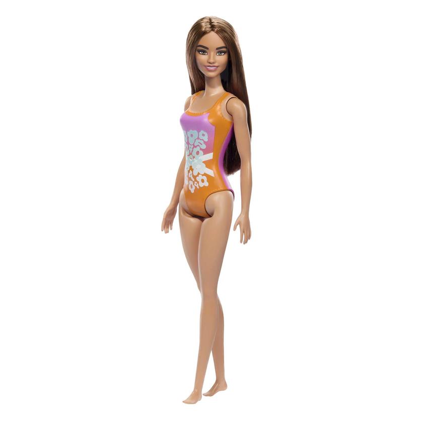 Barbie Fashion & Beauty Muñeca Playa con Traje de Baño Naranja Best Price