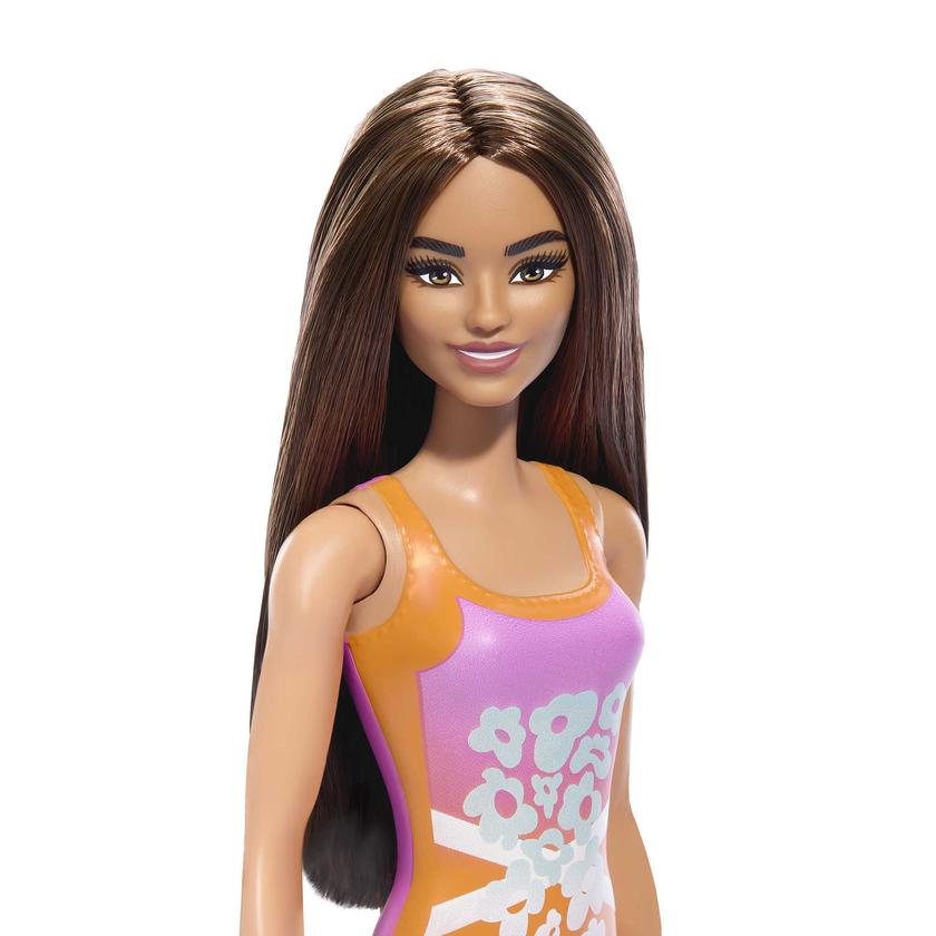 Barbie Fashion & Beauty Muñeca Playa con Traje de Baño Naranja Best Price