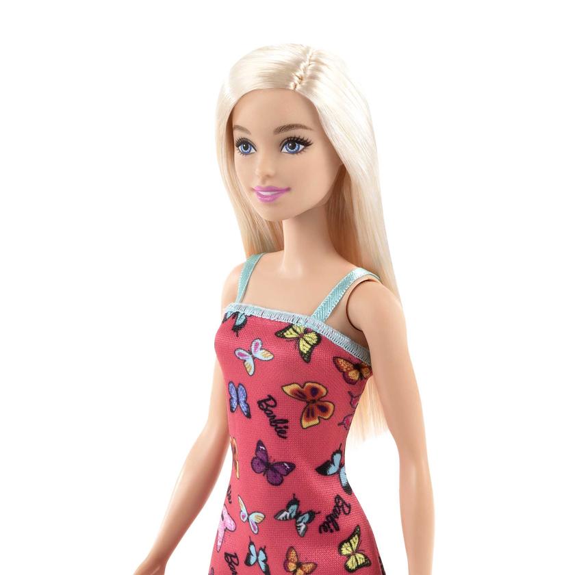 Barbie Fashion & Beauty Muñeca Vestido Rojo con Mariposas New Arrival