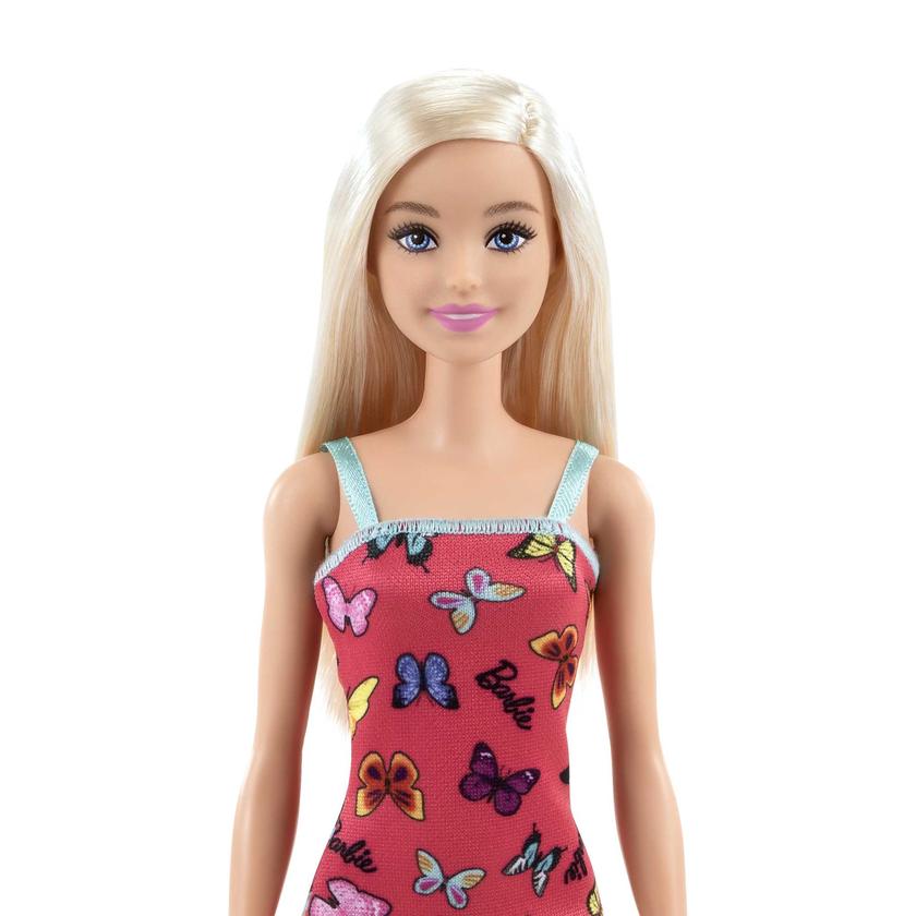 Barbie Fashion & Beauty Muñeca Vestido Rojo con Mariposas New Arrival