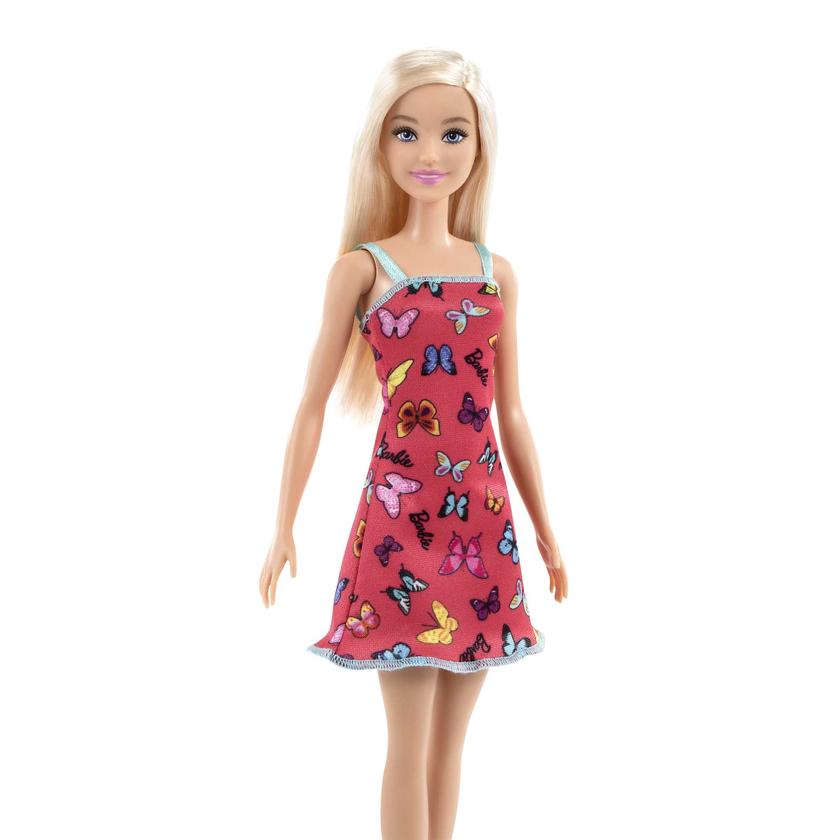 Barbie Fashion & Beauty Muñeca Vestido Rojo con Mariposas New Arrival