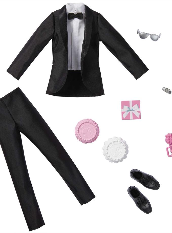 Barbie Fashion Pack: Bridal Outfit For Ken Doll With Tuxedo & 7 Accessories Best Buy