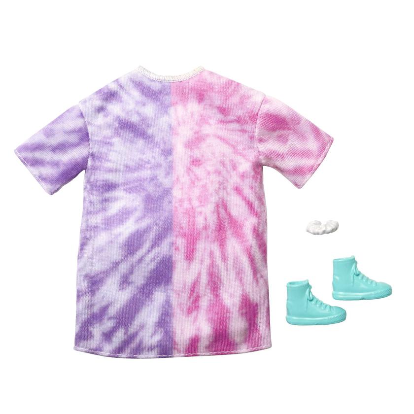 Barbie Fashion Pack Of Doll Clothes, Tie-Dye Sweatshirt Dress, Bracelet & Blue Hi-Top Sneakers, 3 To 8 Years Old For Sale