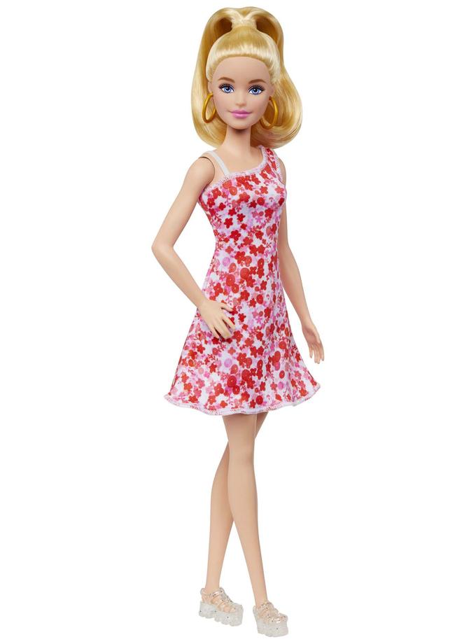 Barbie Fashionista Boneca Vestido de Flor Vermelha Same Day Delivery