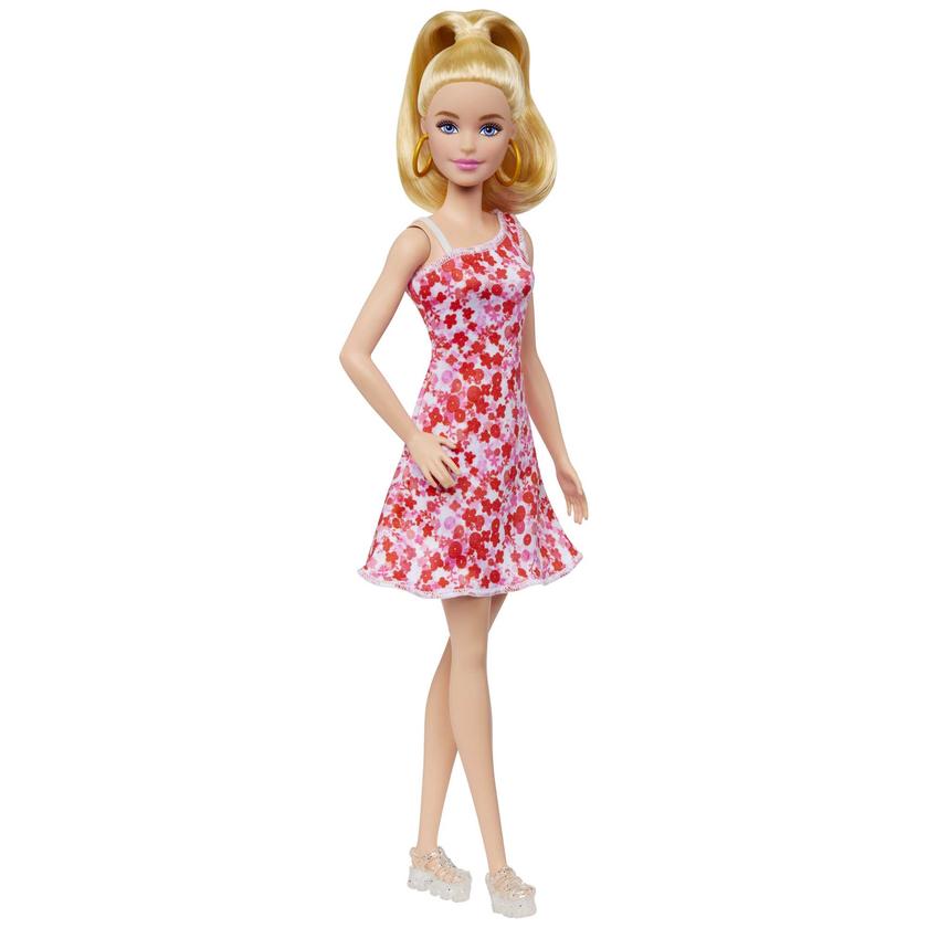 Barbie Fashionista Boneca Vestido de Flor Vermelha Same Day Delivery