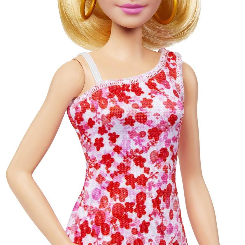 Barbie Fashionista Boneca Vestido de Flor Vermelha Same Day Delivery