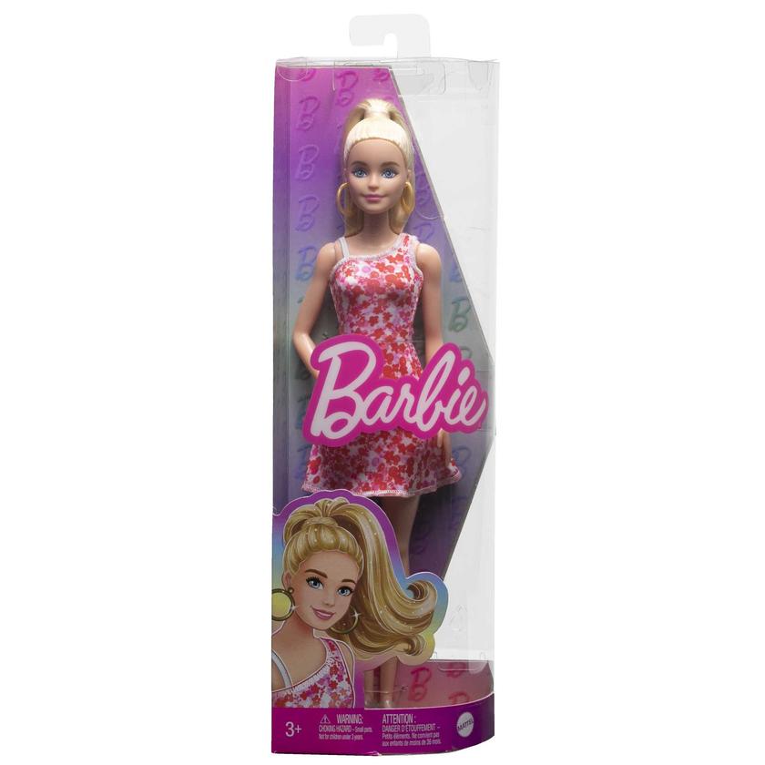 Barbie Fashionista Boneca Vestido de Flor Vermelha Same Day Delivery