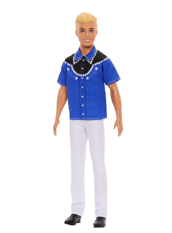 Barbie Fashionista Boneco Ken Camisa Azul e Preta Best Seller