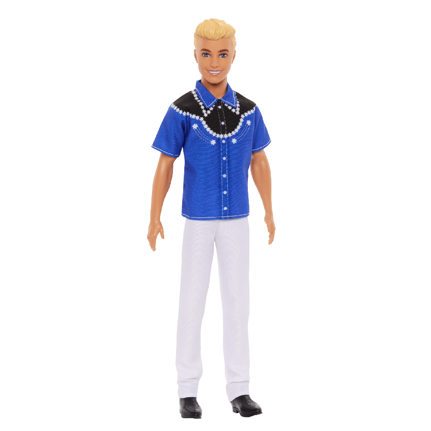 Barbie Fashionista Boneco Ken Camisa Azul e Preta Best Seller