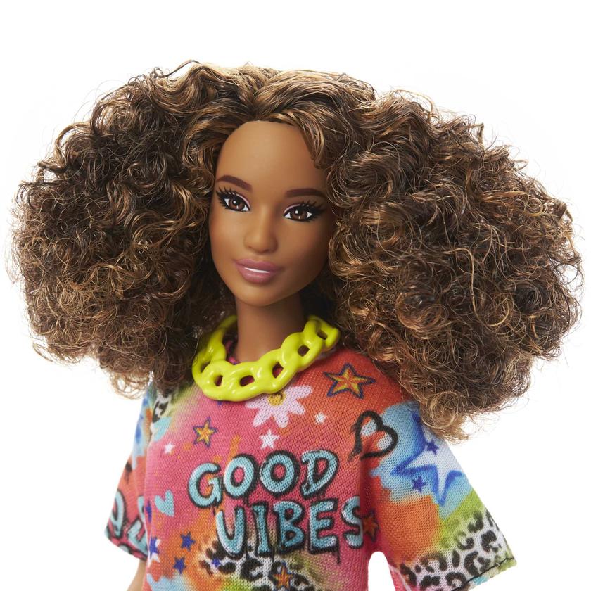 Barbie Fashionista Muñeca Vestido Colorido Oversized Same Day Delivery