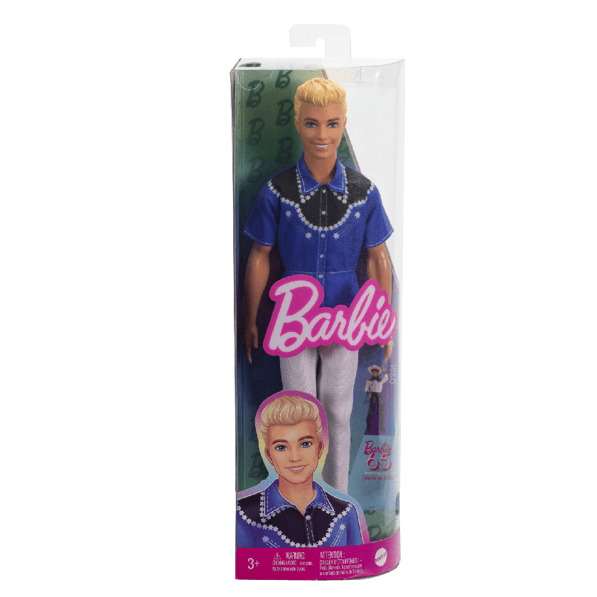 Barbie Fashionista Muñeco Ken Camisa Azul con Negro New Arrival