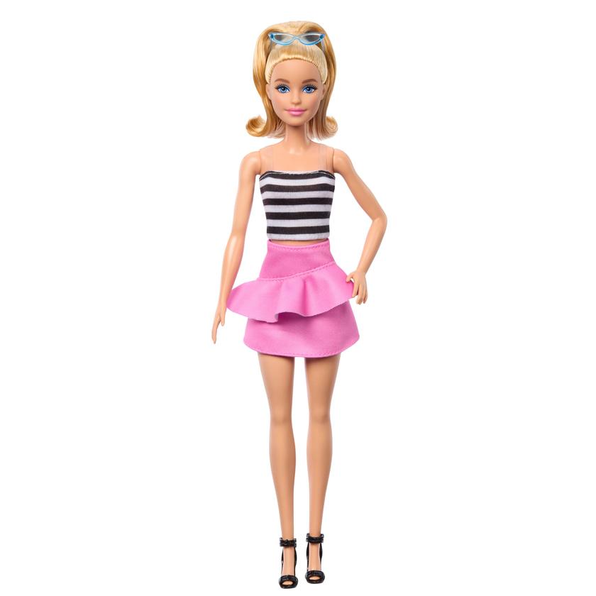 Barbie Fashionistas 65Eanniversaire Poupée213, Blonde, Haut Rayé Best Price