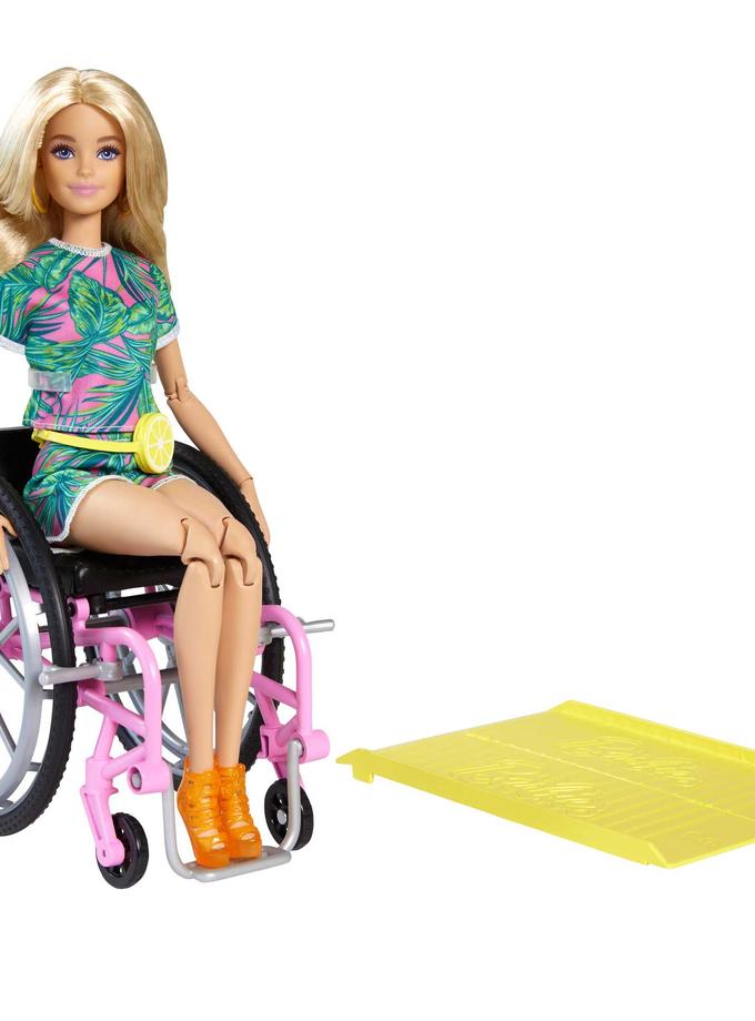 Barbie Fashionistas Doll #165 With Wheelchair & Long Blonde Hair On Sale