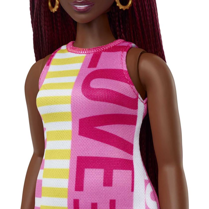 Barbie Fashionistas Doll #186, Curvy, Love Dress, Crimson Braids, 3 To 8 Best Seller