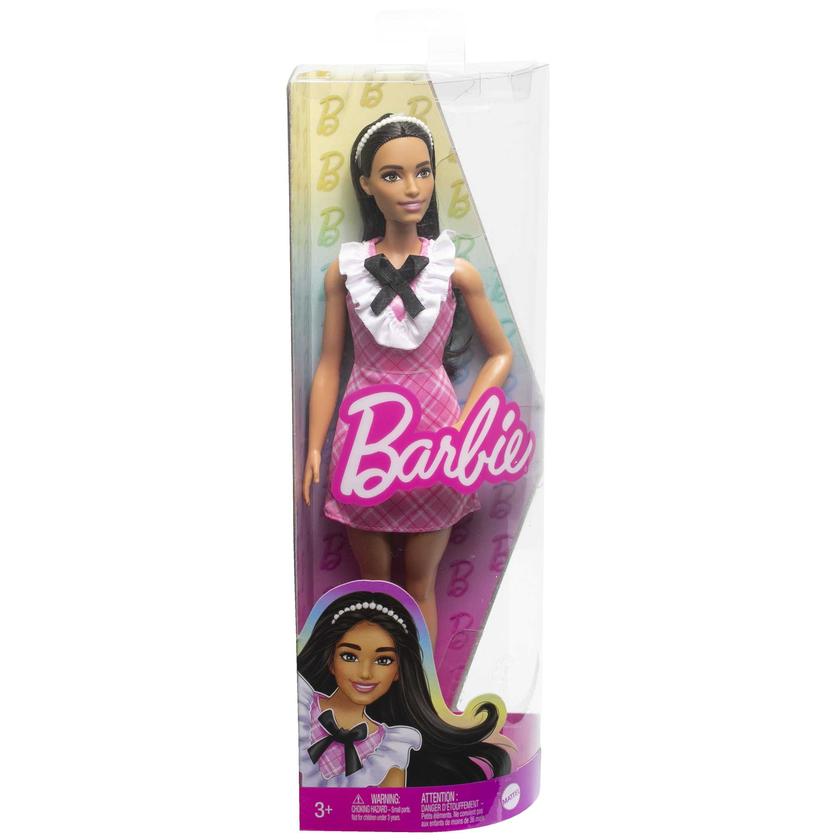 Barbie Fashionistas Doll #209 With Black Hair And A Plaid Dress Best Price