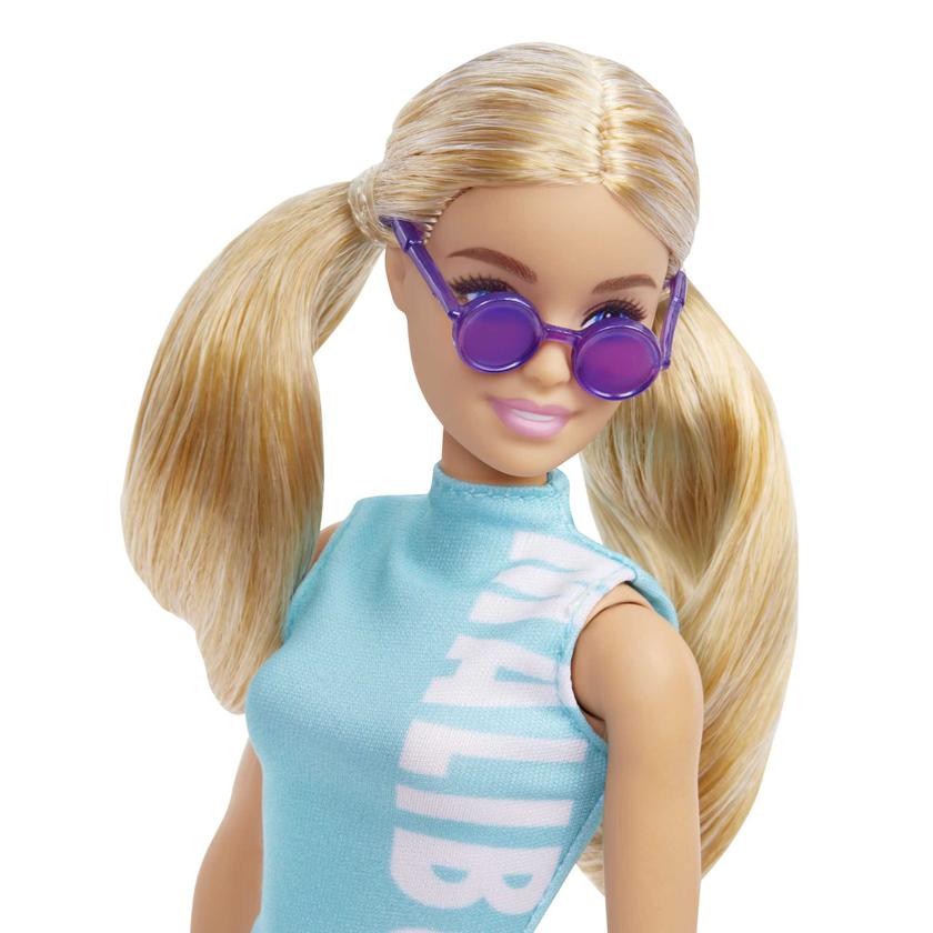 Barbie Fashionistas Doll, Blonde Pig Tails & Teal Sport Top For Sale