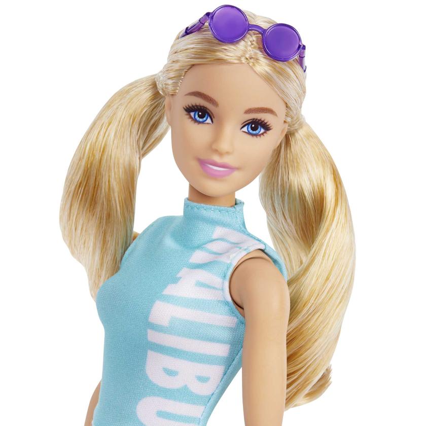 Barbie Fashionistas Doll, Blonde Pig Tails & Teal Sport Top For Sale