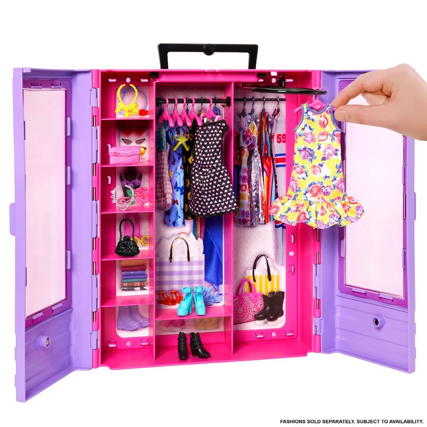 Barbie Fashionistas Ultimate Closet with 6 Hangers Best Buy