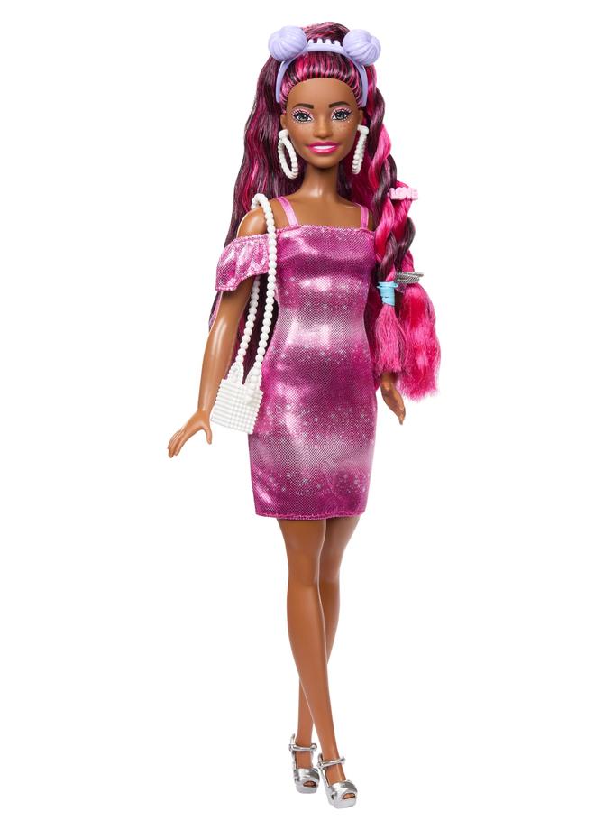 Barbie Fun & Fancy Hair Doll With Extra-Long Colorful Black Hair And Styling Accessories On Sale