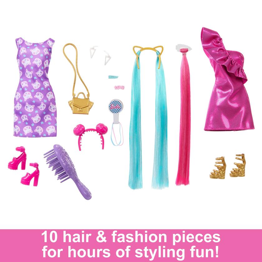 Barbie Fun & Fancy Hair Doll With Extra-Long Colorful Blonde Hair And Styling Accessories Best Seller