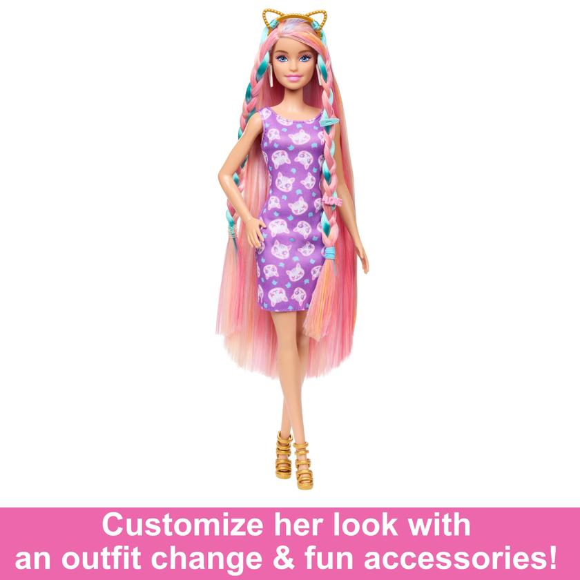 Barbie Fun & Fancy Hair Doll With Extra-Long Colorful Blonde Hair And Styling Accessories Best Seller