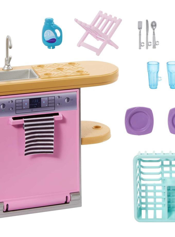 Barbie Furniture And Accessory Pack, Kids Toys, Dishwasher Theme For Sale