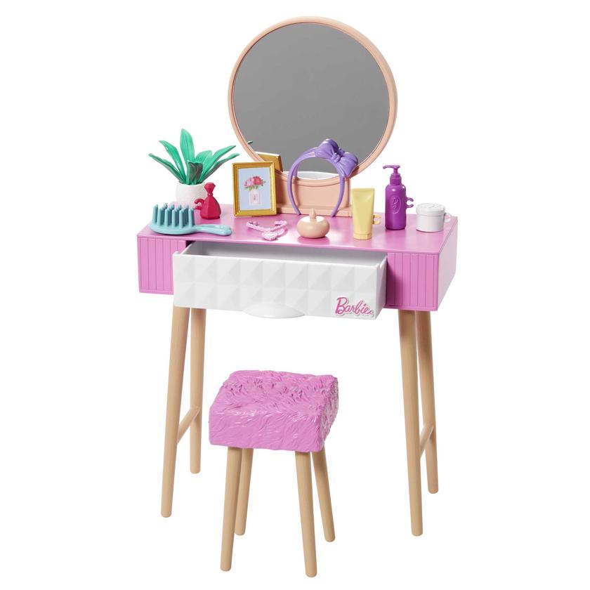 Barbie Furniture And Accessory Pack, Kids Toys, Vanity Theme For Sale